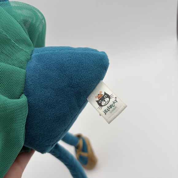JellyCat Fancy Peacock Ballerina Tutu Plush 14" Stuffed Animal Retired - Picture 7 of 7